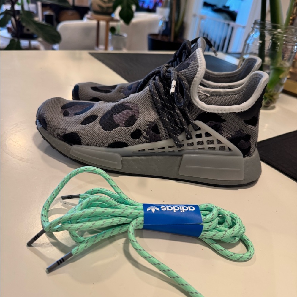 Adidas NMD Hu Pharrell sneakers. Grey and black animal print. - Picture 3 of 14